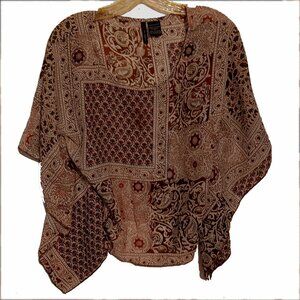 Fire Los Angles Vintage Boho Sleeveless Blouse Size Medium